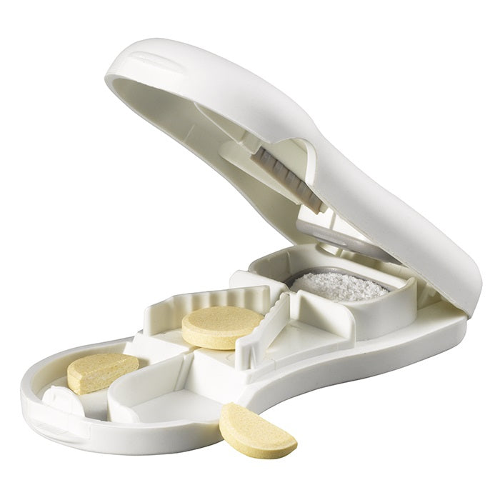 SAHAG Medi-7 Pilulier Partage-Comprimés Blanc | Pratique