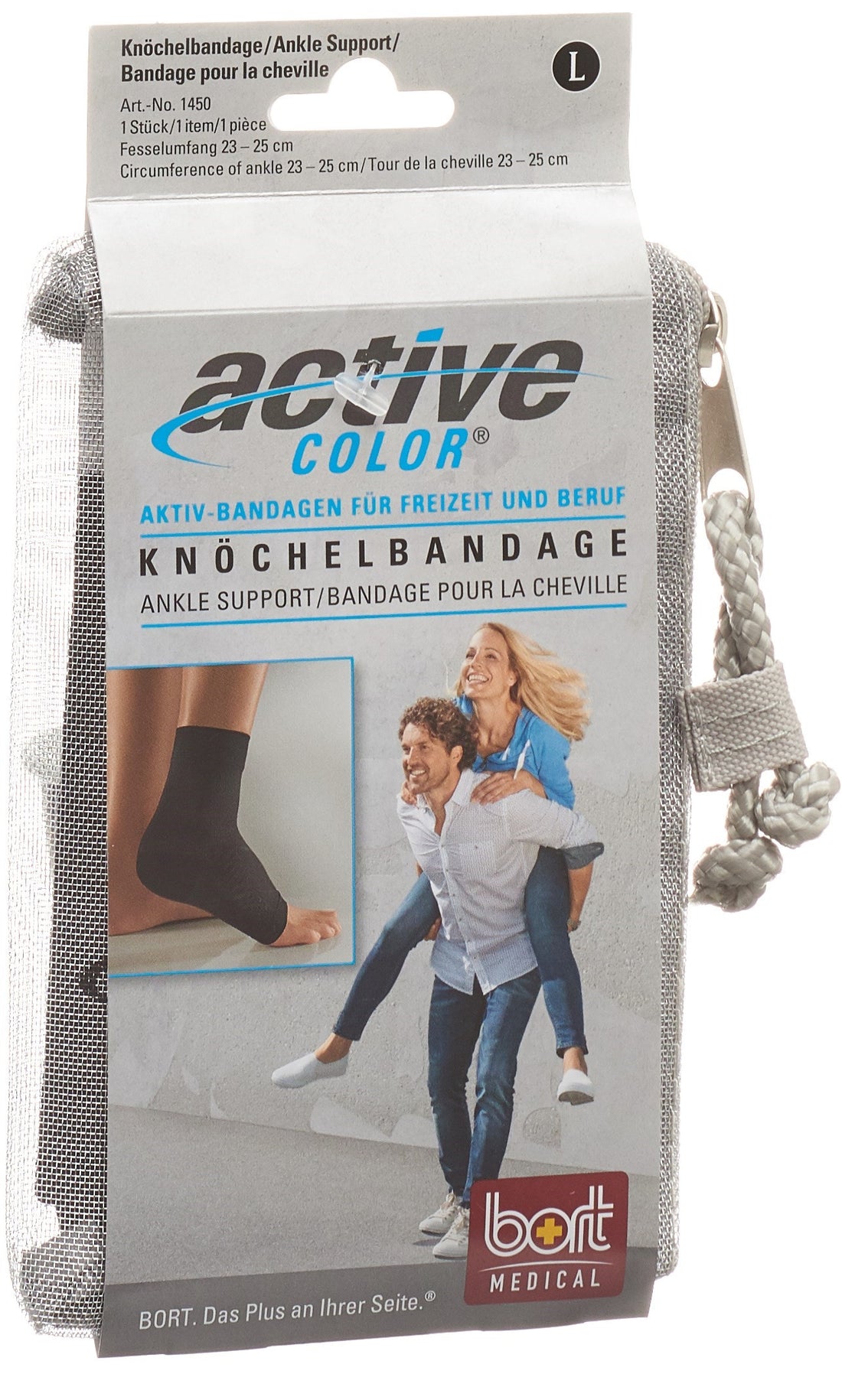 BORT ActiveColor Chevillère Noir L (23cm+) Soutien &amp; Confort