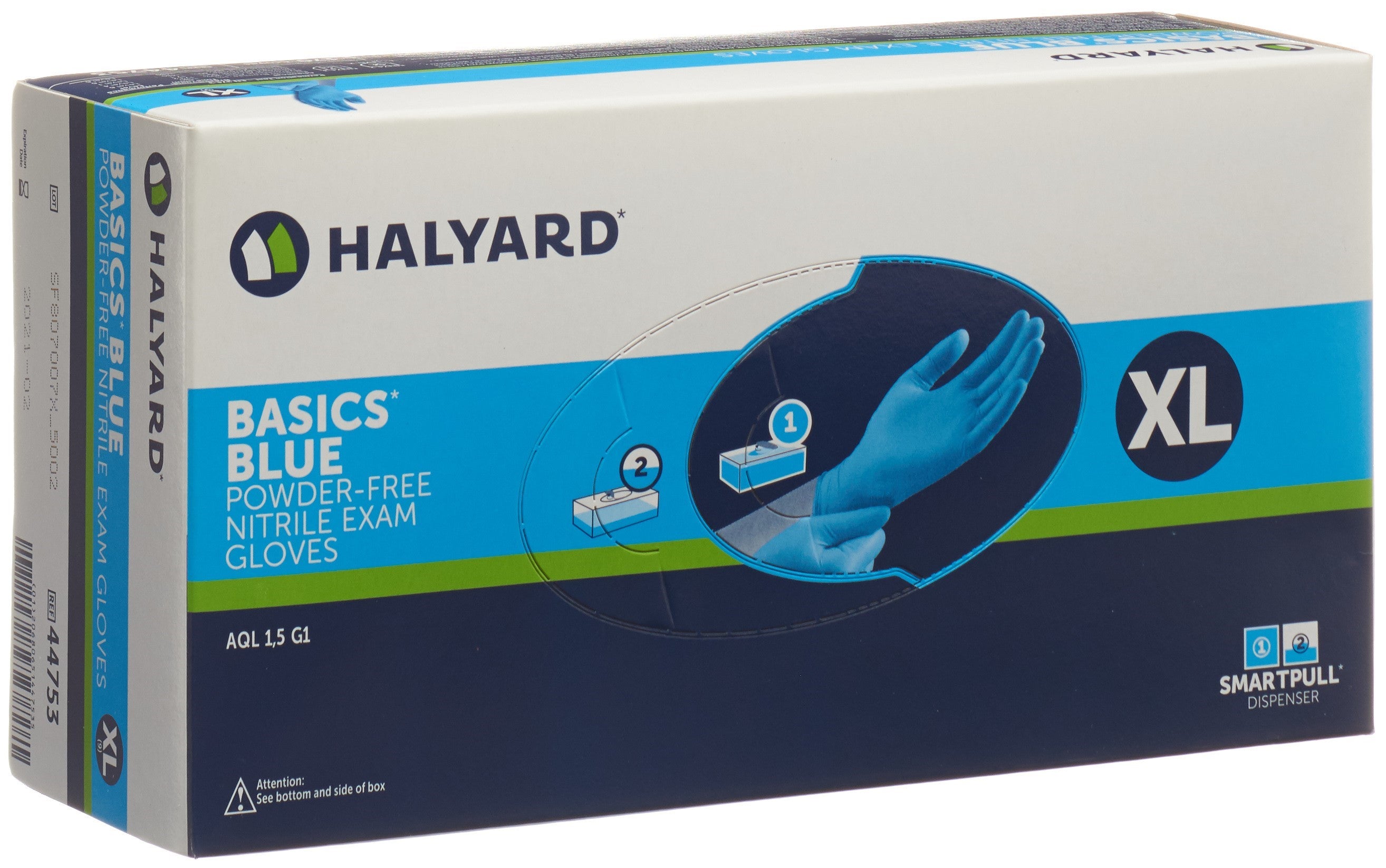 Halyard Gants Nitrile Bas Bleu XL 170 Pièces | Examen Médical