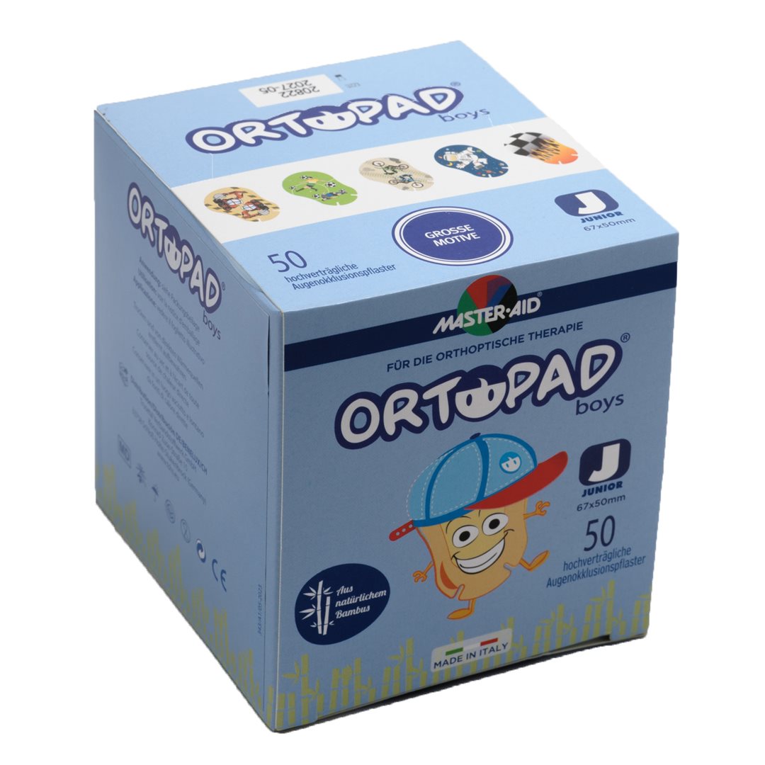 ORTOPAD Emplâtre Occlusif Junior Garçons - 2 ans - 50 Pièces