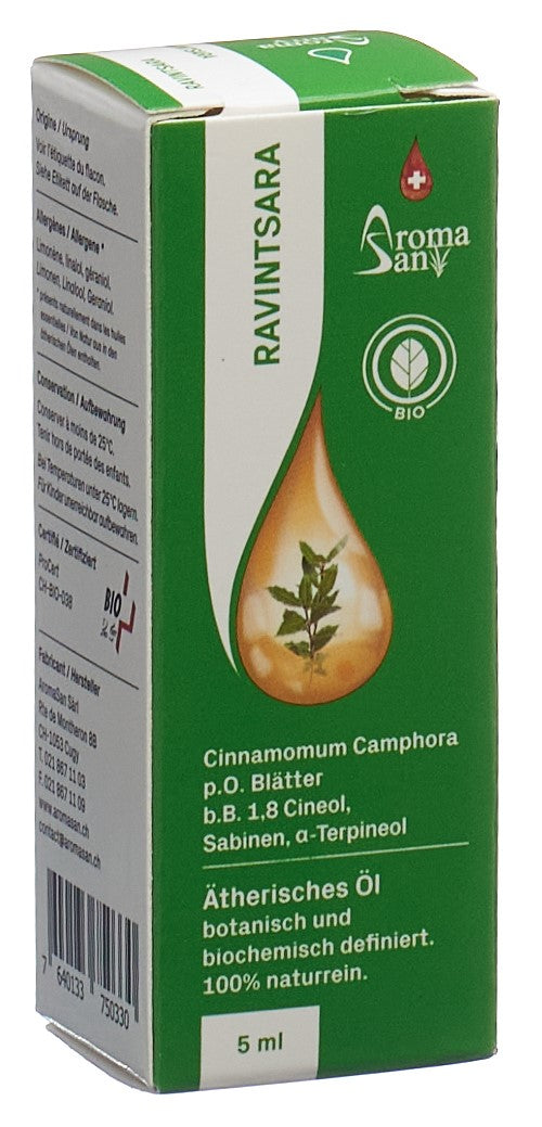 AROMASAN Huile Essentielle Ravintsara Bio 5 ml | Purifiante