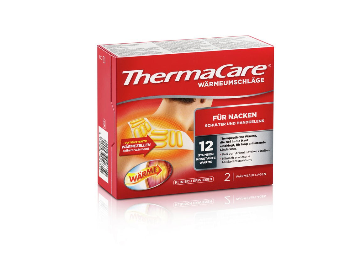 THERMACARE Patch Chaleur Cou Épaules Bras 2 Pièces Soulagement Douleur