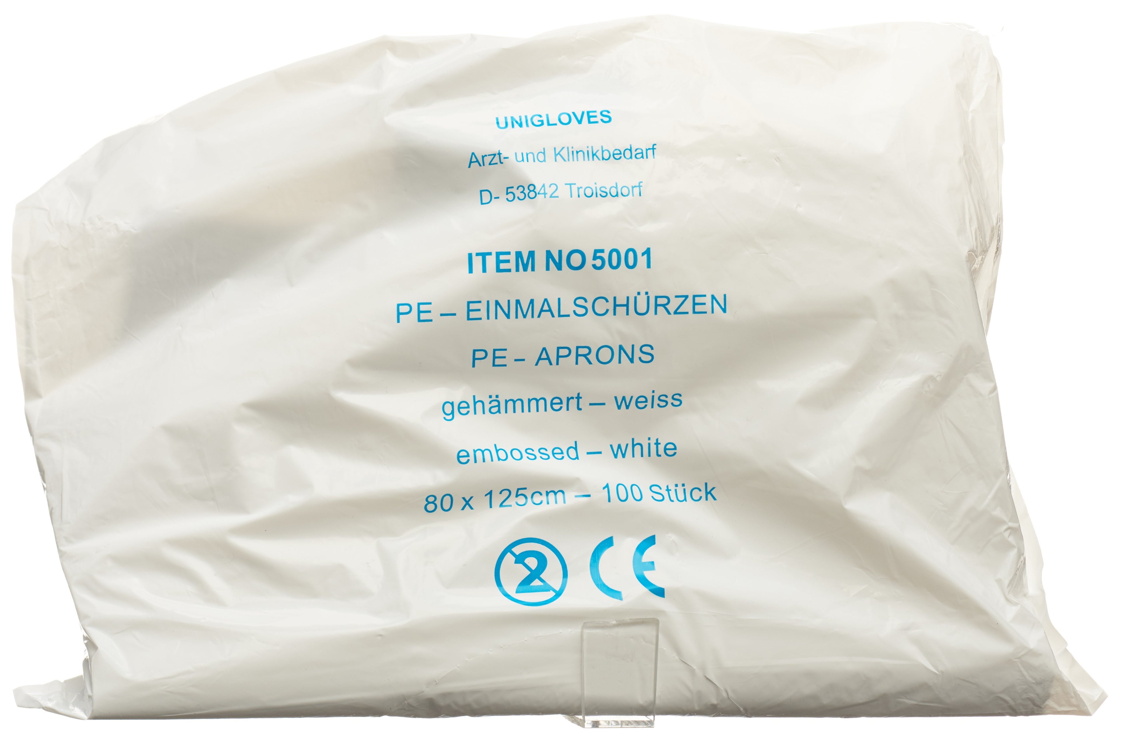 SEMADENI Tablier Jetable Protection Barrière | 100 Pièces 1250mm Blanc