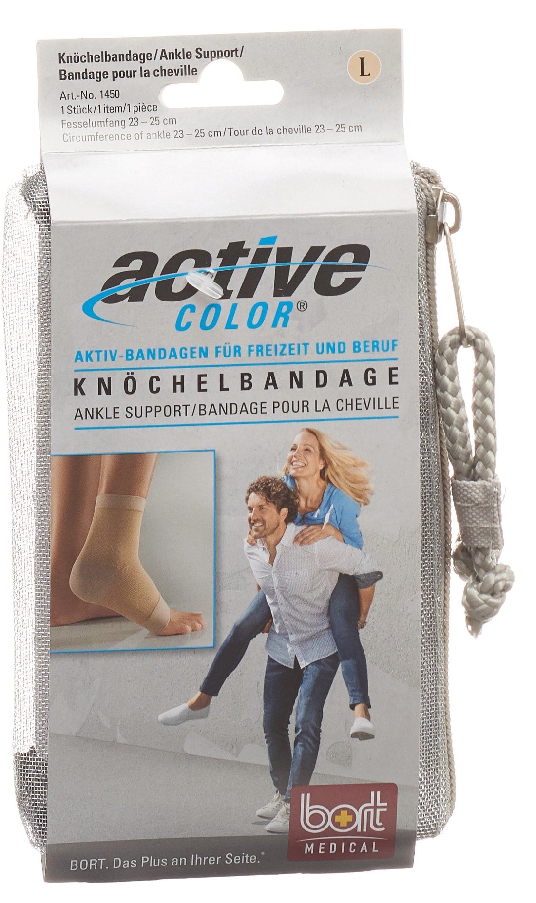 BORT ActiveColor Chevillère Beige S - Soutien et Confort | 21 cm