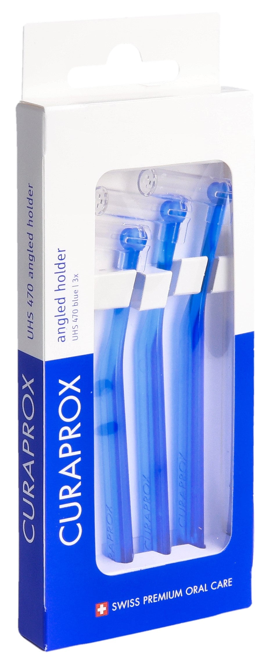 CURAPROX UHS 470 Brosse à Dents Manuelle Manche Angulaire 3 Pièces | Nettoyage Efficace
