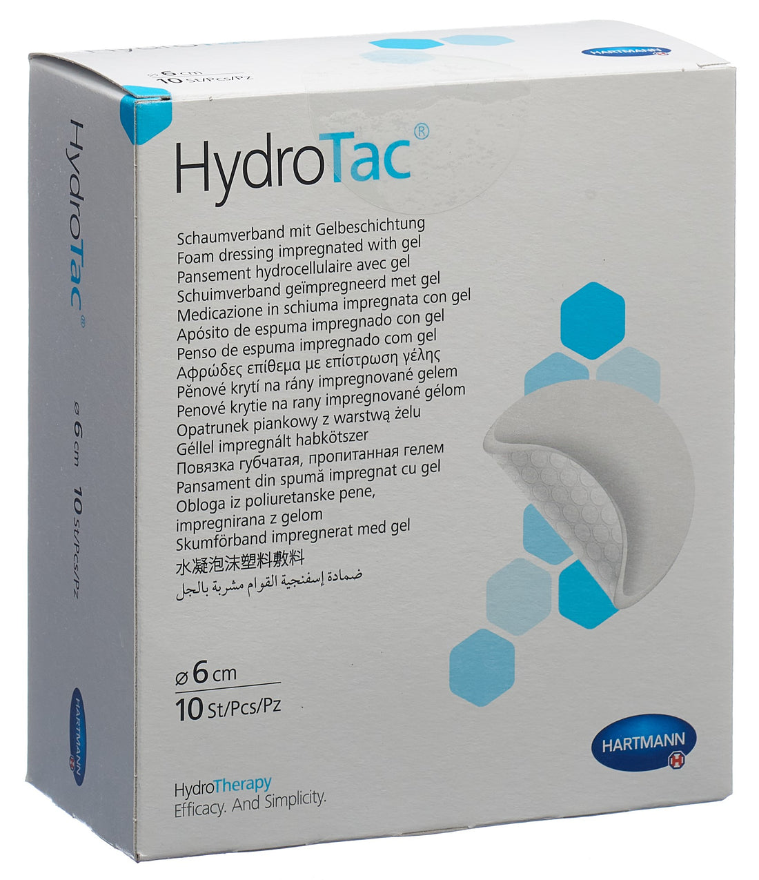 HYDROTAC Pansement Rond Stérile 6cm - Soin Cicatrisation | 10 Pièces