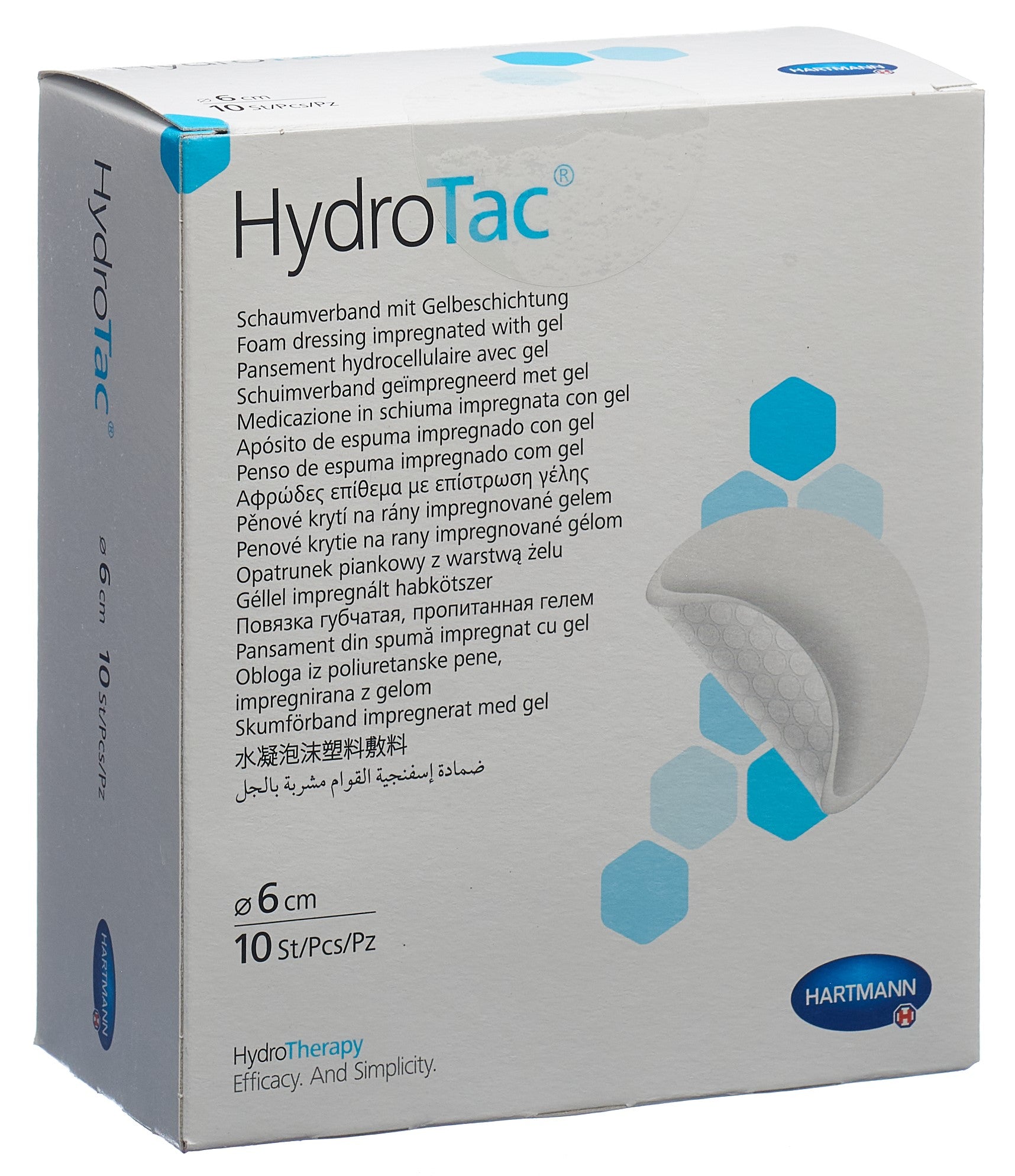 HYDROTAC Pansement Rond Stérile 6cm - Soin Cicatrisation | 10 Pièces