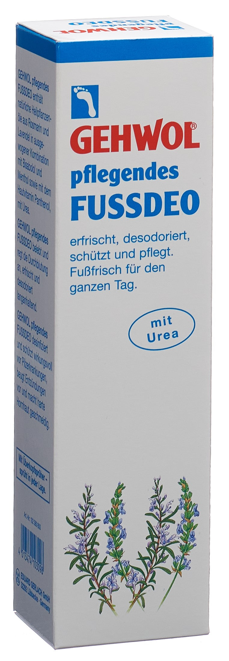 GEHWOL Déodorant Pieds Anti-Transpirant 150 ml | Fraîcheur Durable