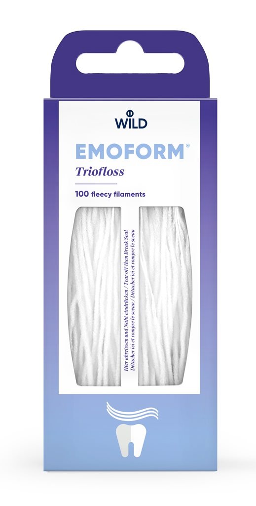 EMOFORM Triofloss Soin Dentaire Nettoyage Interdentaire | 100 Pièces