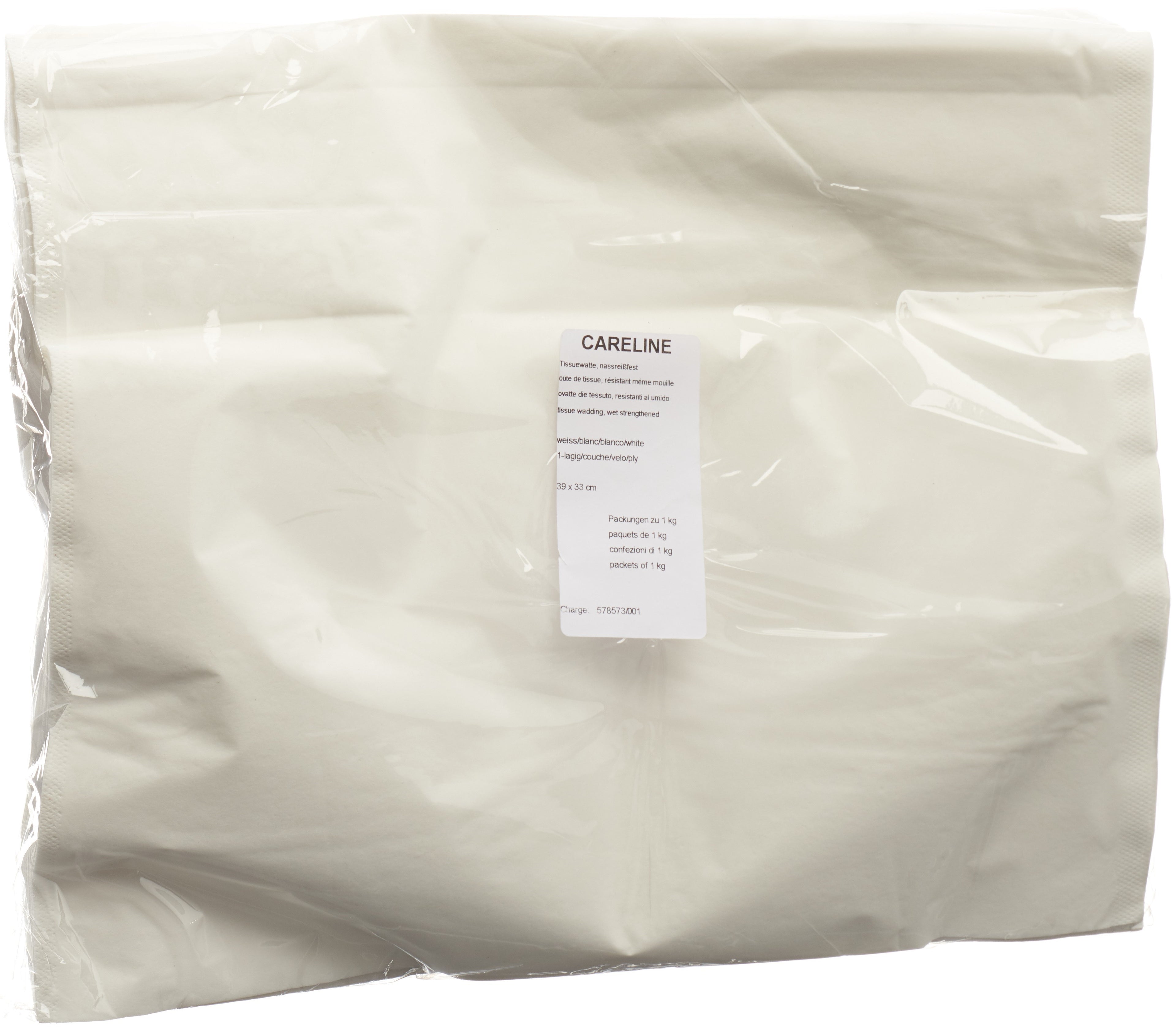 TELA CARELINE ouate tissue 33x39cm blanc 1 kg