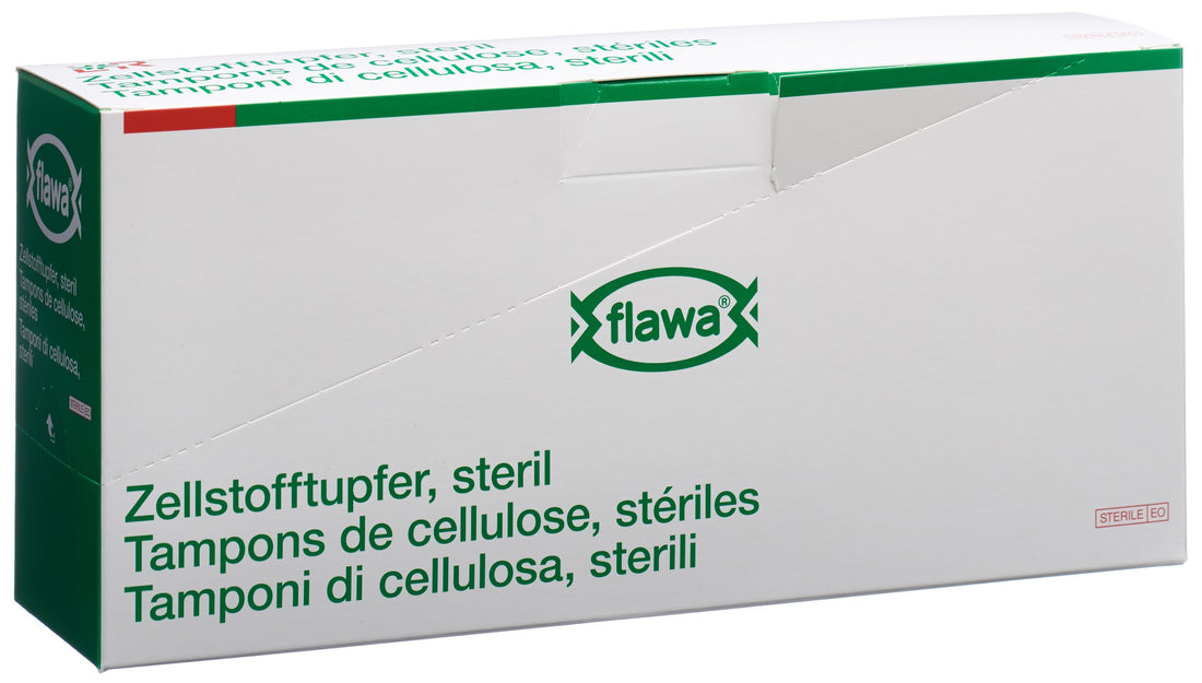 FLAWA Tampons ouate stériles 4x5cm | Lot de 150 pièces pour soins médicaux