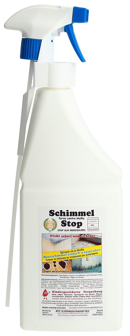 STOP MOISISSURES Anti Moisissures Spray 1 L | Efficace &amp; Durable