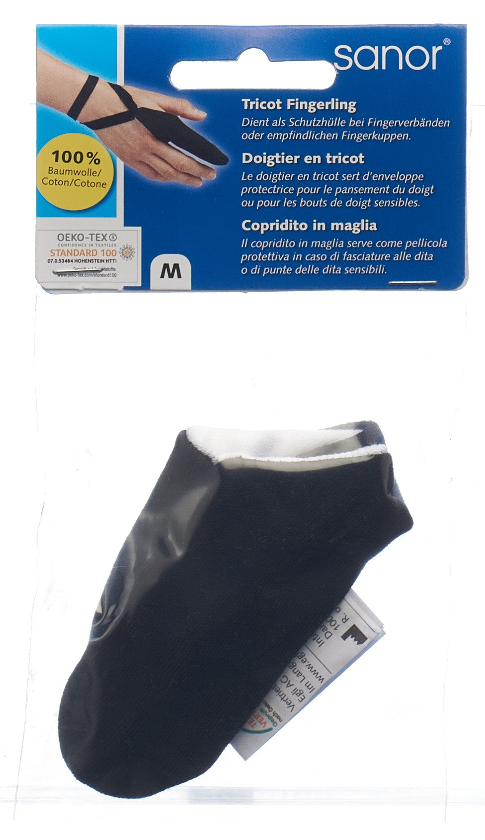 SANOR Doigtier Tricot Taille M - Protection &amp; Confort | Dispositif Médical