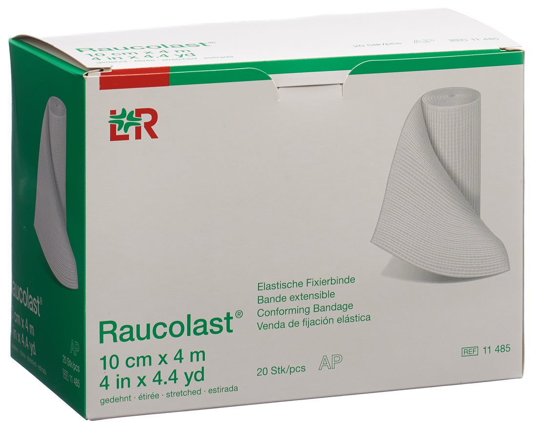 RAUCOLAST Bande Extensible 10 cm x 4 m - Confort &amp; Maintien | Lot de 20