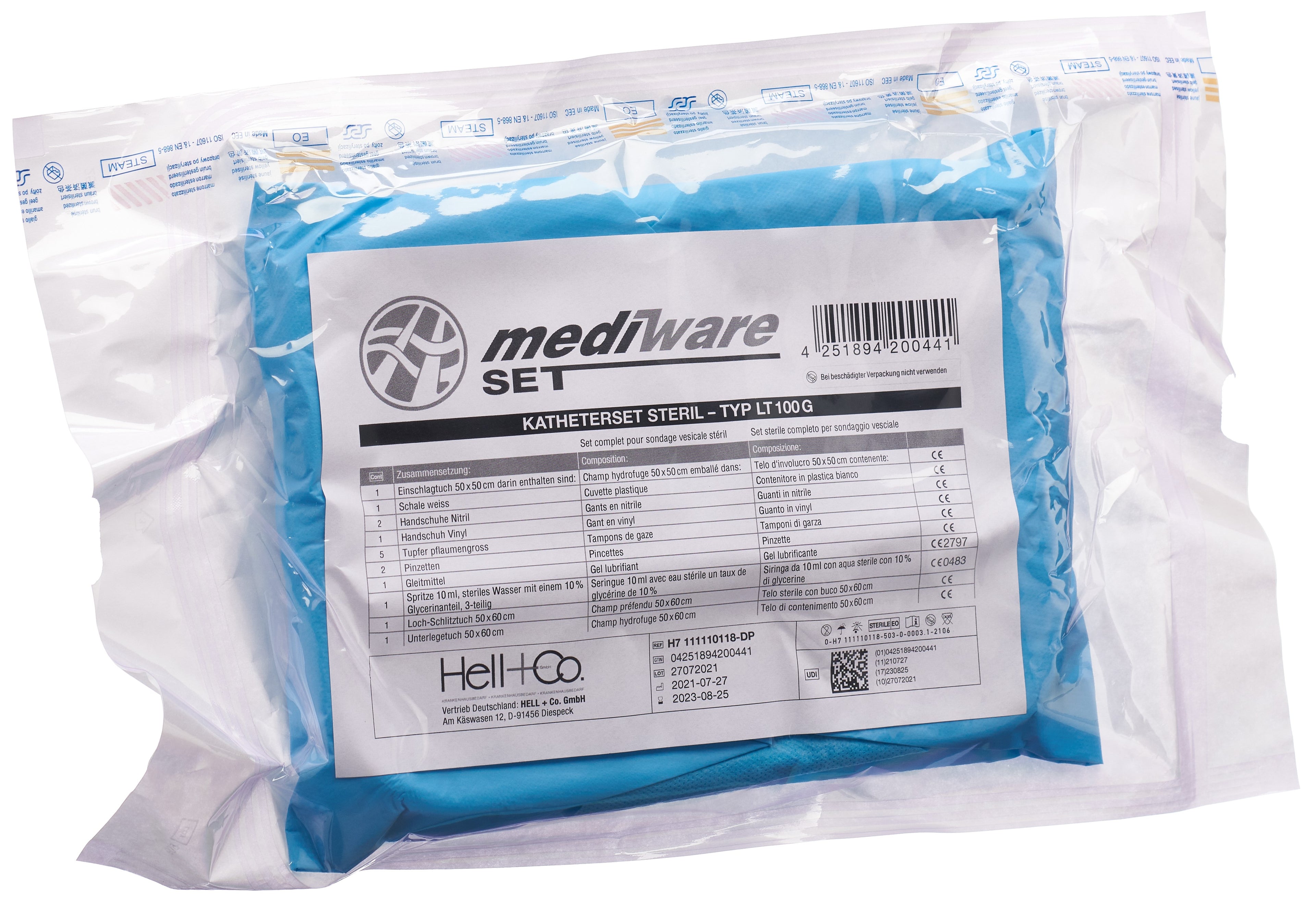 MEDIWARE Glyco-Bloc Sonde Urinaire Anti-Bactérienne | Lot de 10