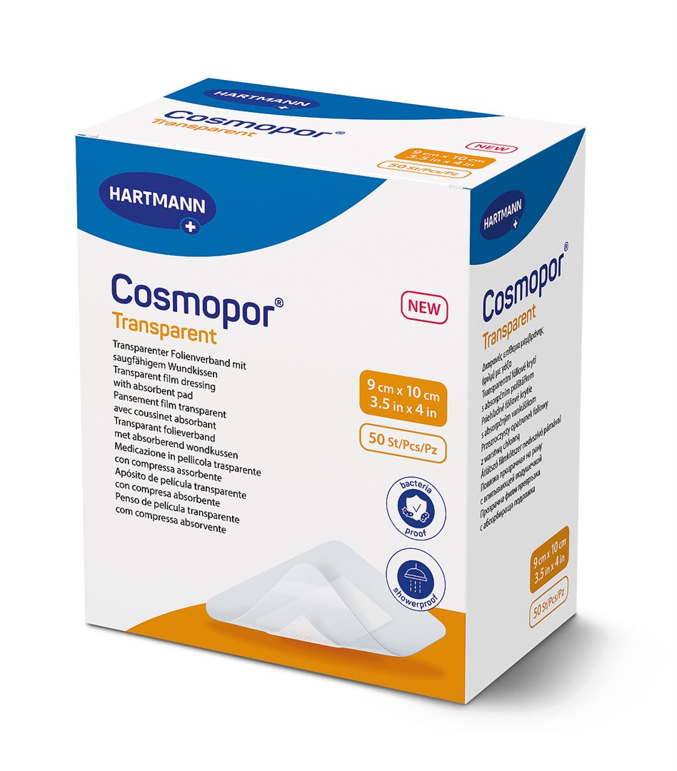 COSMOPOR Pansement Transparent Stérile 9x10cm | Lot de 50 pièces
