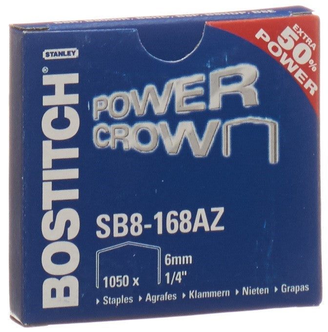 BOSTITCH Agrafes SB8 pour B8RE 1050 pièces | Qualité Pro