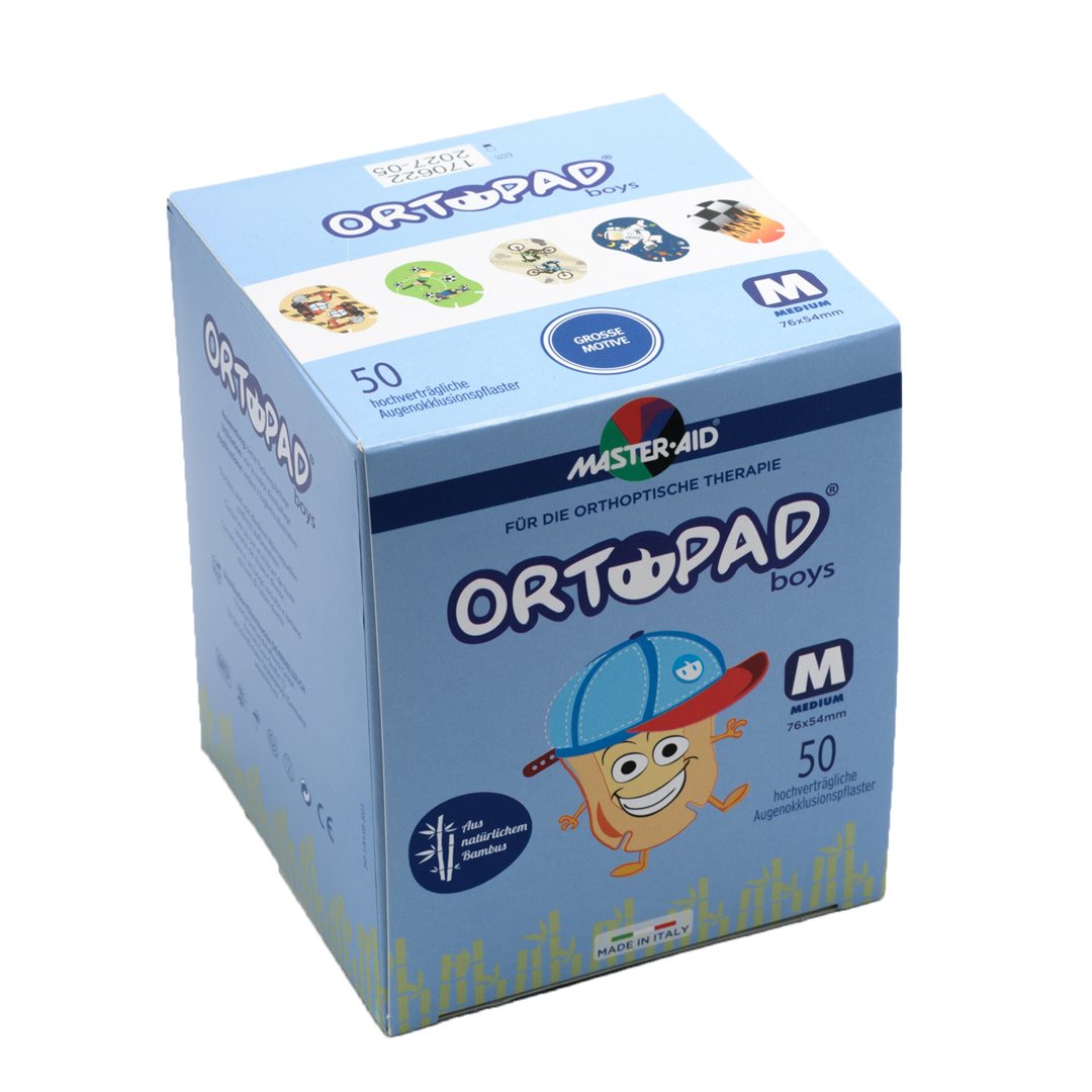 ORTOPAD Emplâtre Occlusif Garçon 2-4 ans | 50 Pièces Confortables