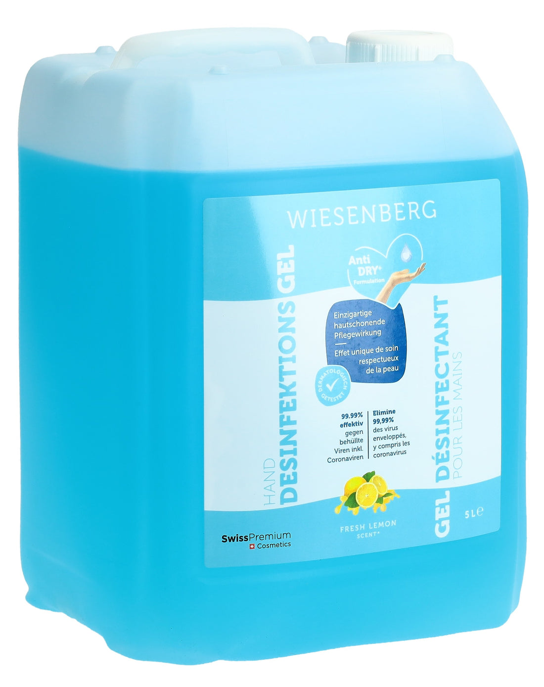 WIESENBERG Gel désinf mains Fresh Lemon 5 lt