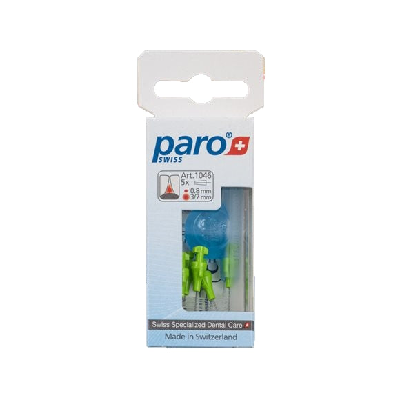 PARO Isola F Brossettes Interdentaires Coniques Vert Clair 3/7mm 5 Pièces | Soin Buccal Efficace