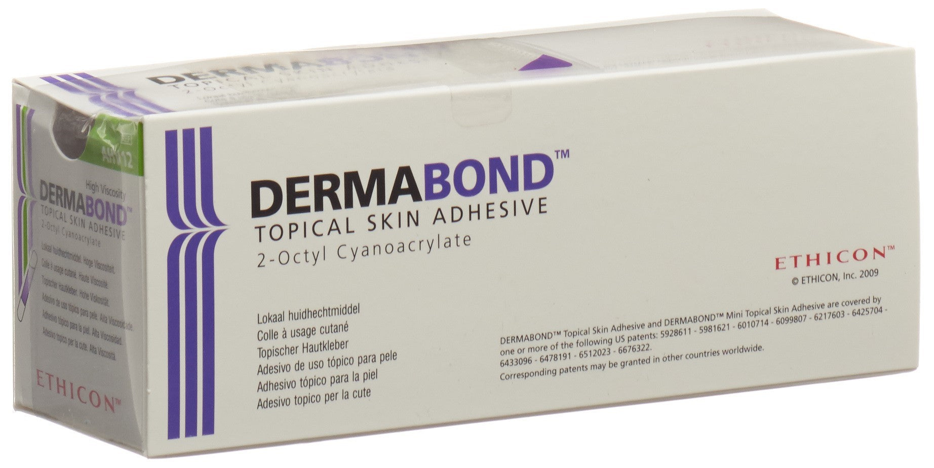 DERMABOND Colle Cutanée Haute Viscosité | 12 x 0.5 ml