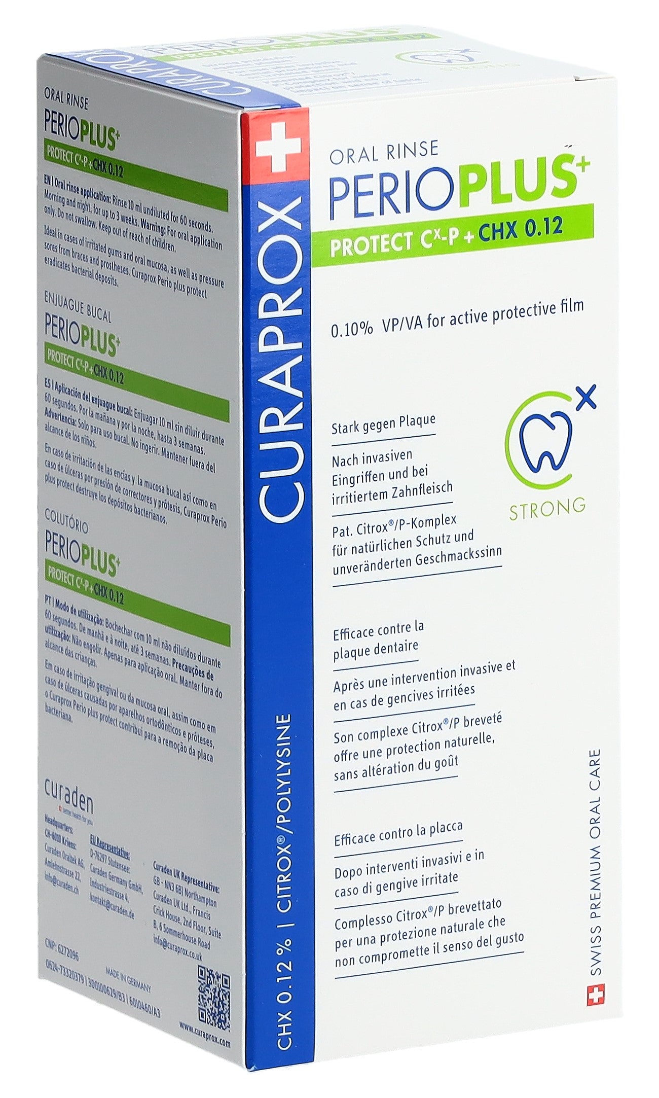 CURAPROX Perio Plus Protect Bain de Bouche 0.12% | Soin Gingival 200 ml