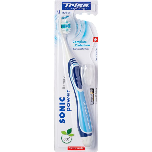 TRISA SonicPower Brosse à Dents Électrique Medium | Protection Complète