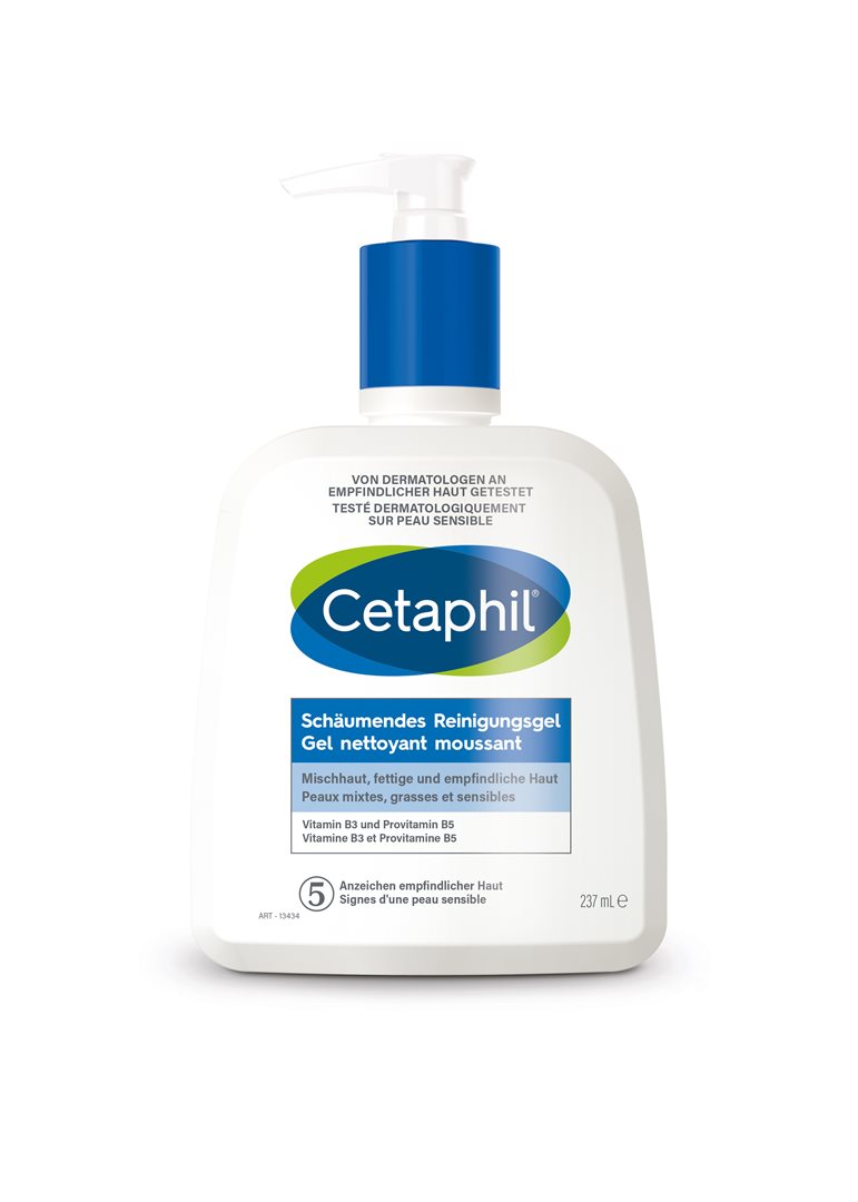 CETAPHIL Gel Nettoyant Moussant Peaux Grasses 473 ml