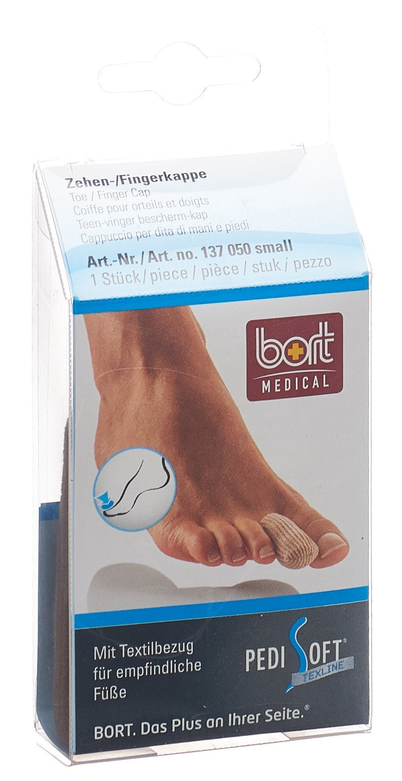 BORT Pedisoft Texline Capuchons Orteils/Doigts S Protection Confort
