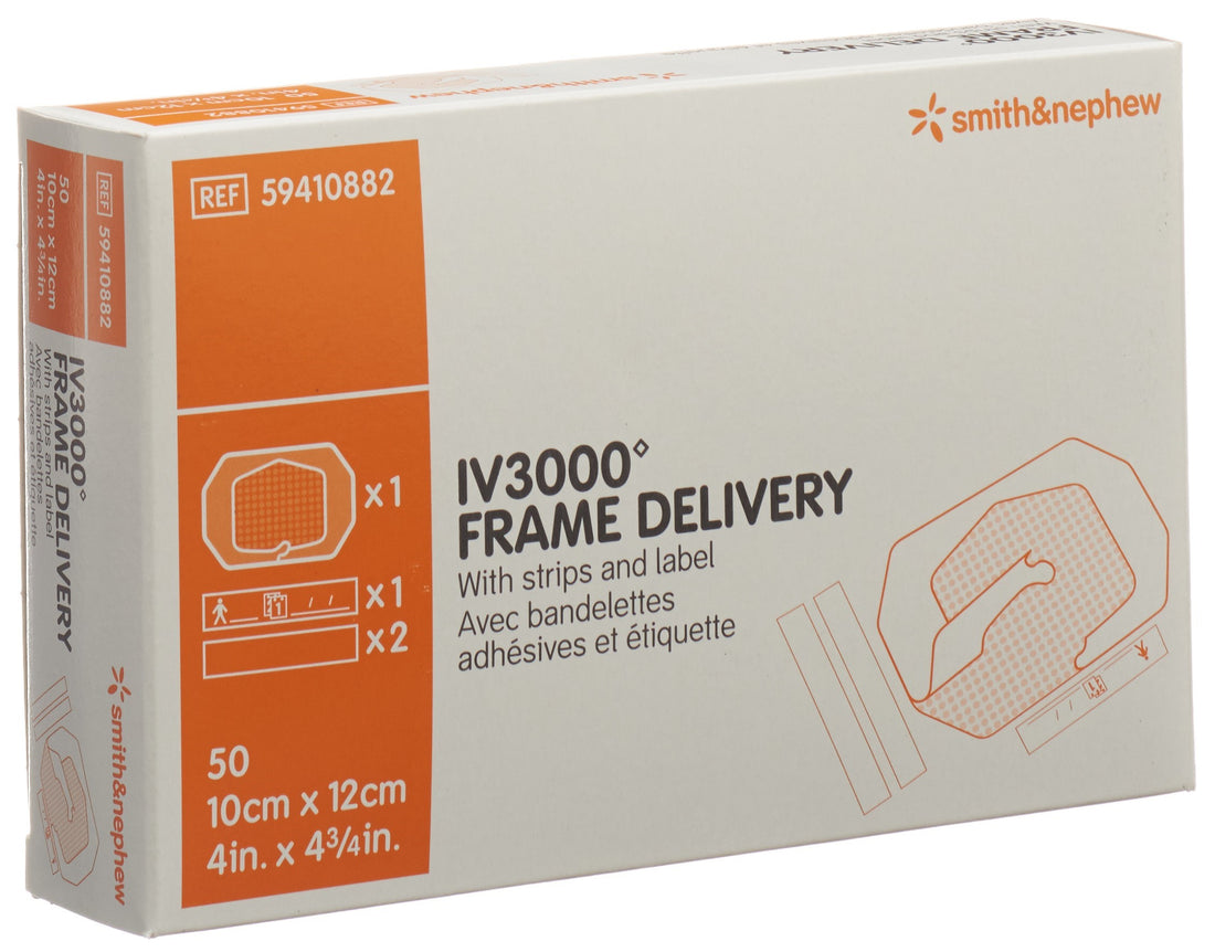 Smith+Nephew IV3000 Pansement Fenêtré 10x12cm 50 Pièces