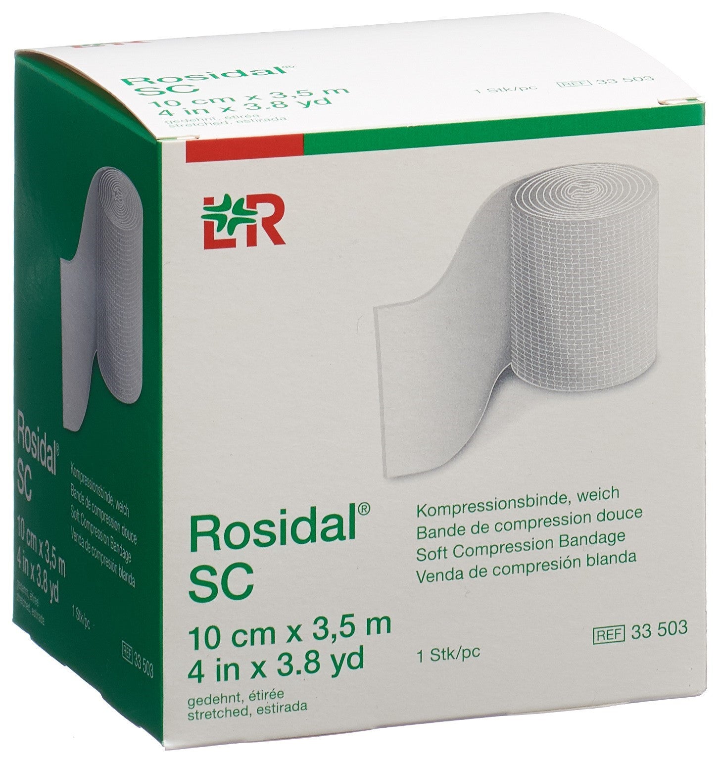 ROSIDAL SC Bande de Compression Douce | Soin Jambes Lourdes 10 cm x 3.5 m