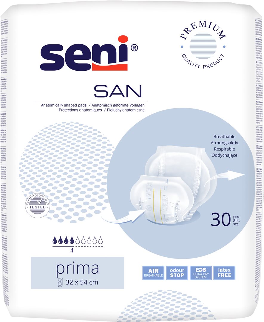 SENI San Prima Soin Intime Apaisant | Lot de 30 Pièces