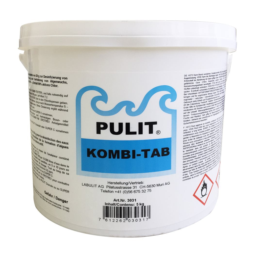 PULIT Kombi Tablette Nettoyante Détartrante 3 kg