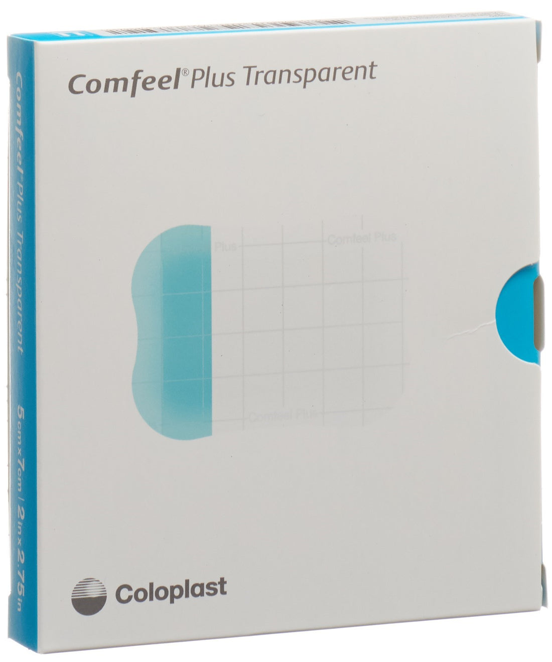 Comfeel Plus Pansement Hydrocolloïde Transparent 5 x 7 cm 10 Pièces