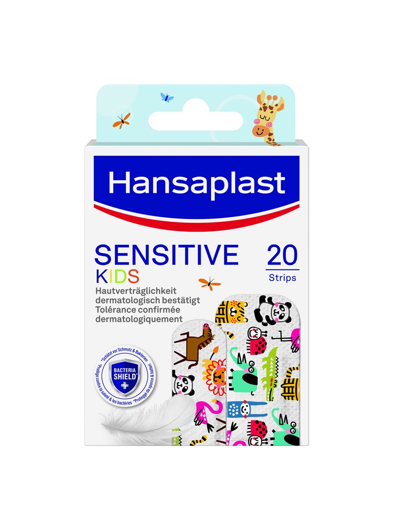 HANSAPLAST Kids Sensitive Pansements Doux 20 Pièces | Soin Peau Sensible