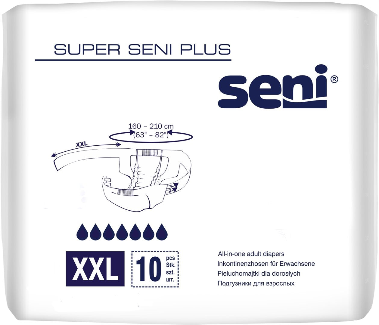 SUPER SENI Plus Changes Complets XXL 10 Pièces | Confort &amp; Sécurité
