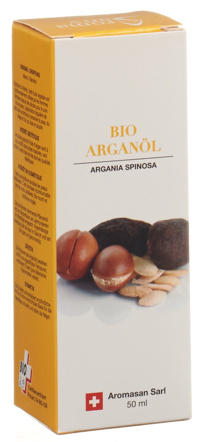 AROMASAN Huile Végétale Argan Bio Soin Visage &amp; Corps 50 ml