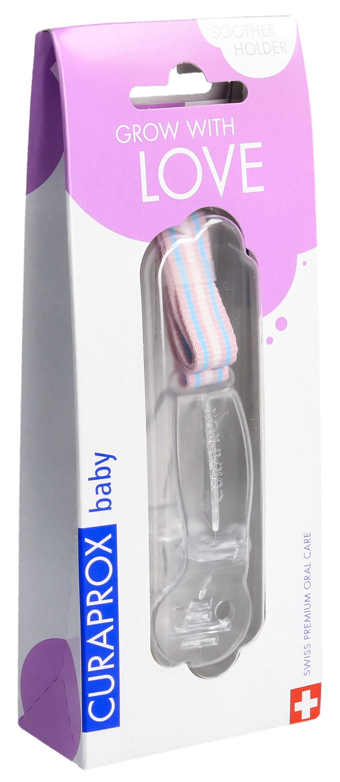 CURAPROX Attache Sucette Transparente Bébé Sécurisé | Accessoire Essentiel