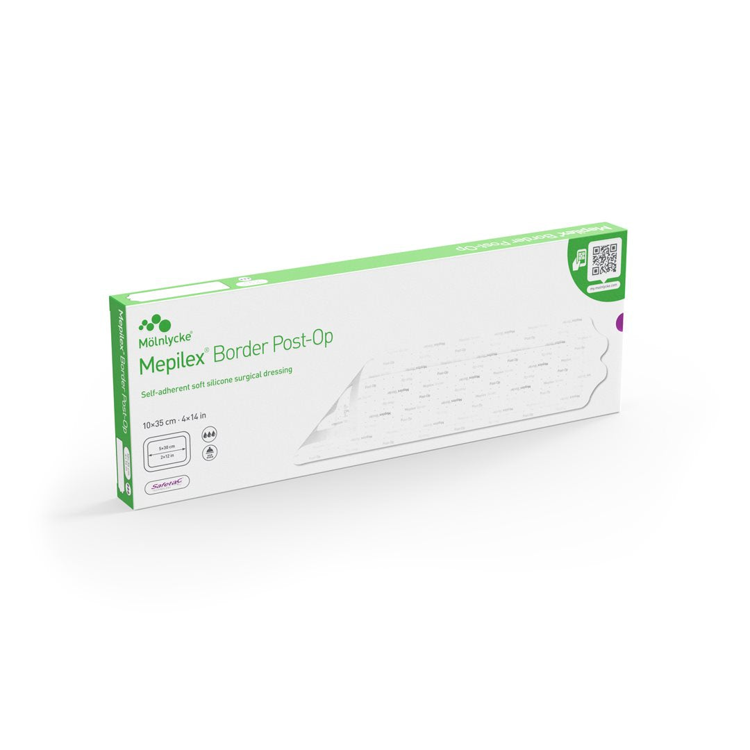 Mölnlycke MEPILEX Border Post-Op Pansement Adhésif 10 x 35 cm 5 pièces