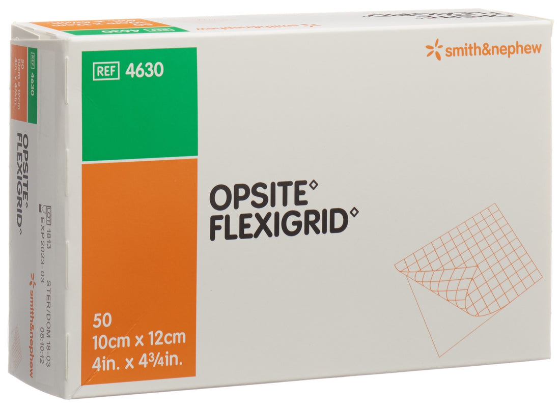 Opsite Flexigrid Pansement Film Transparent 10 x 12 cm 50 Sachets
