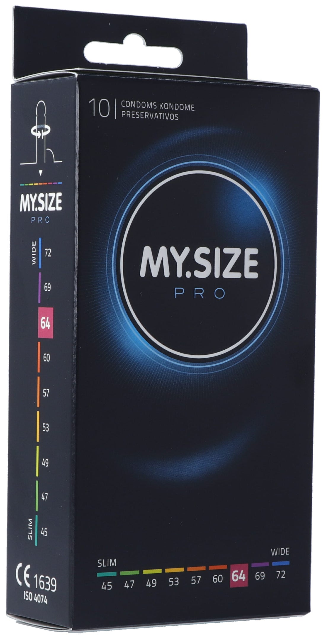 MY SIZE PRO Préservatifs XL 64mm Confort &amp; Sécurité | Boîte 10 Pièces