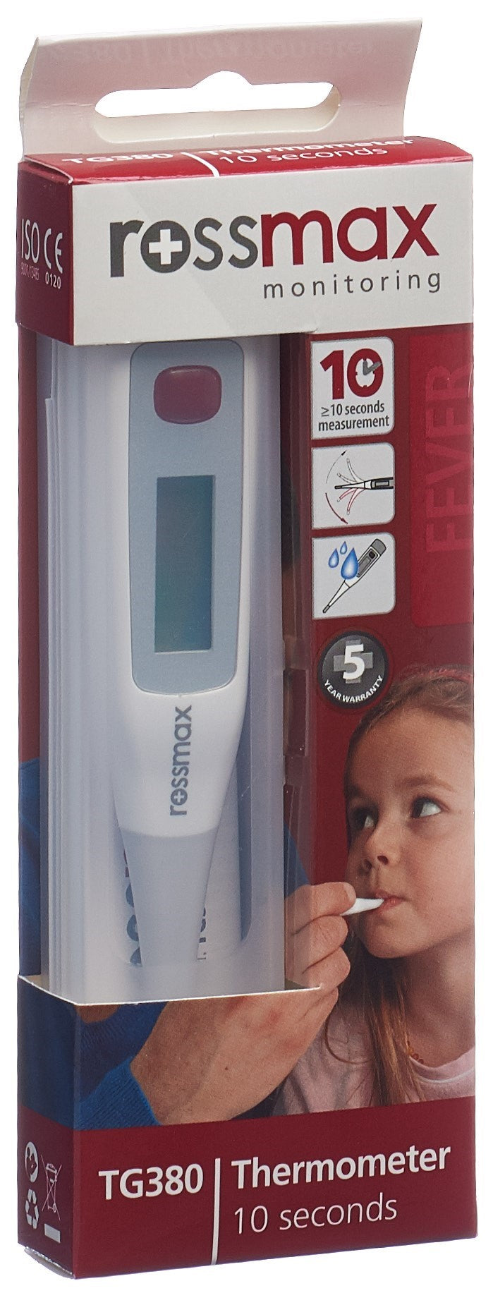 ROSSMAX Thermomètre Médical Flexible TG380 Rapide Précis | Digital