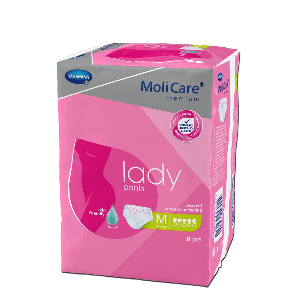Molicare Lady Pants Taille M 5 Gouttes 8 Pièces Protection Discrète