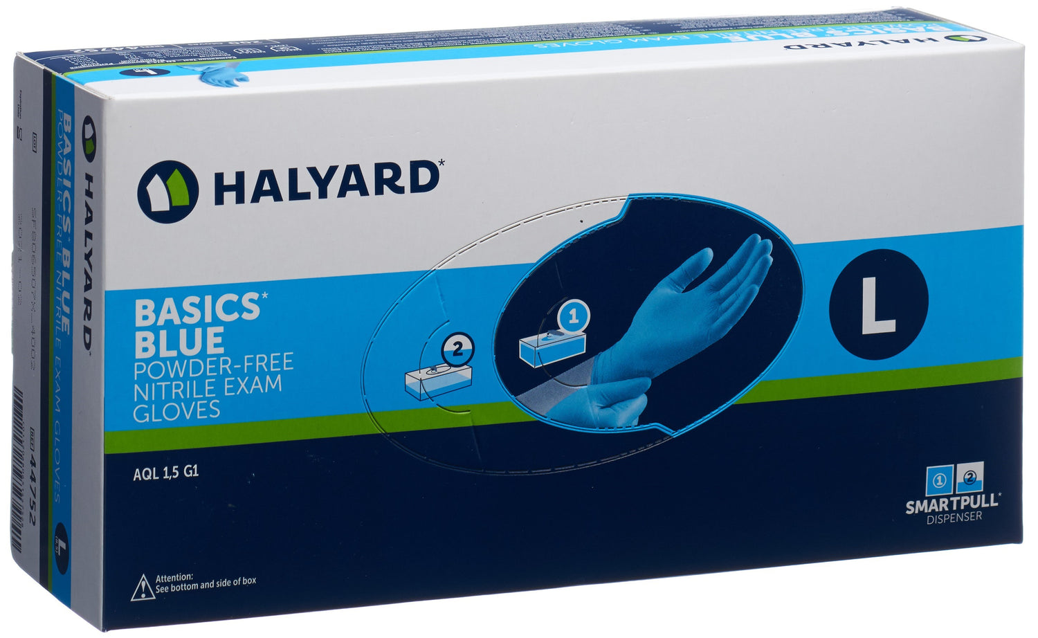HALYARD Gants Nitrile Bas Bleu L 200 Pièces | Examen Médical