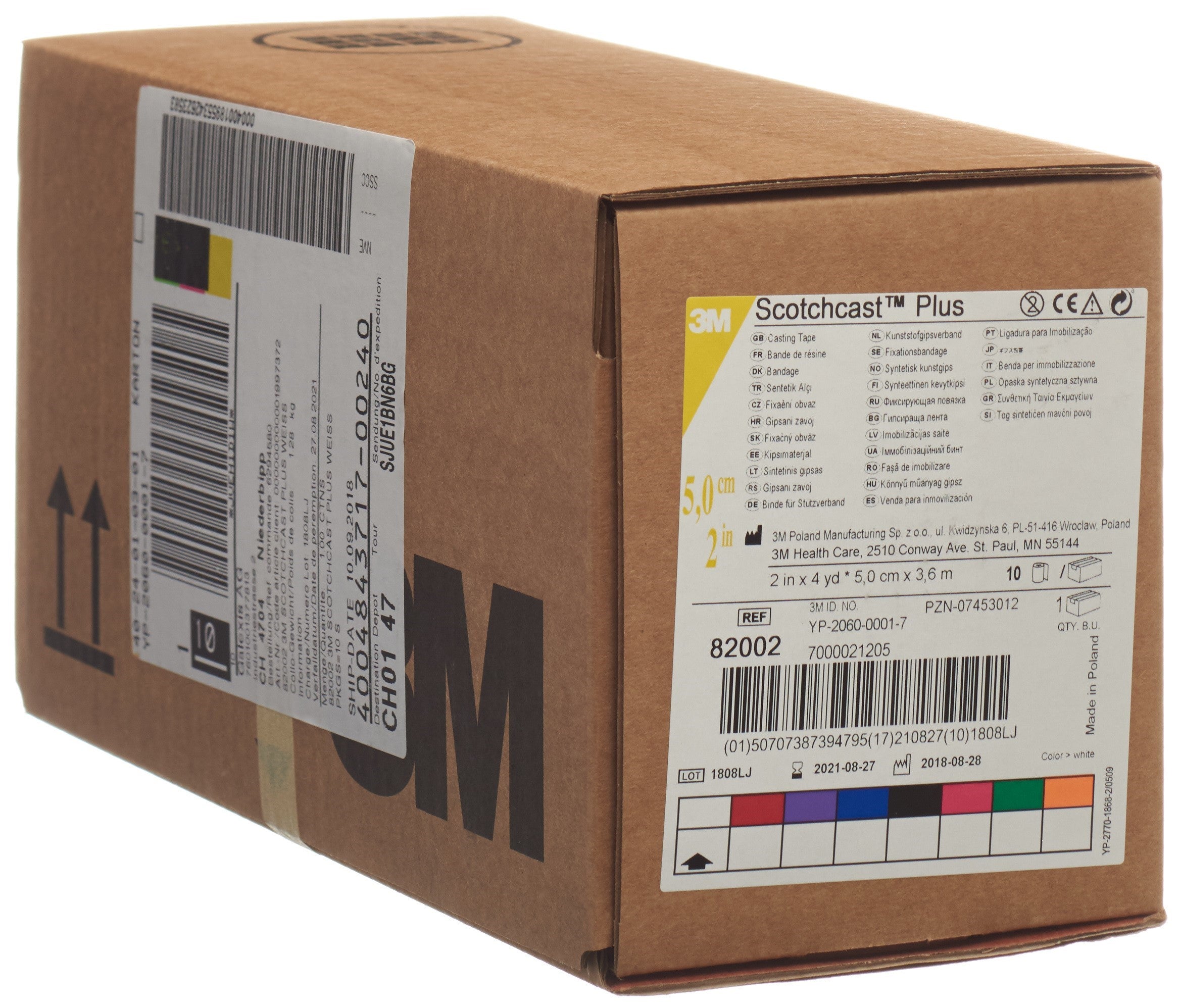 3M scotchcast plus 5cmx3.65m blanc 10 pce