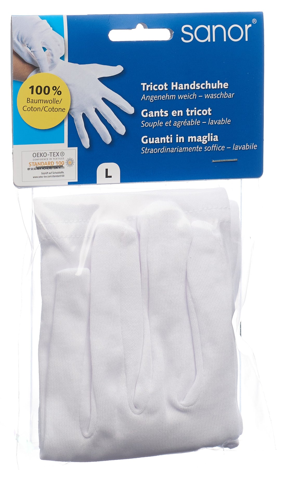 SANOR Gants Tricot L Confort Thermique 1 Paire