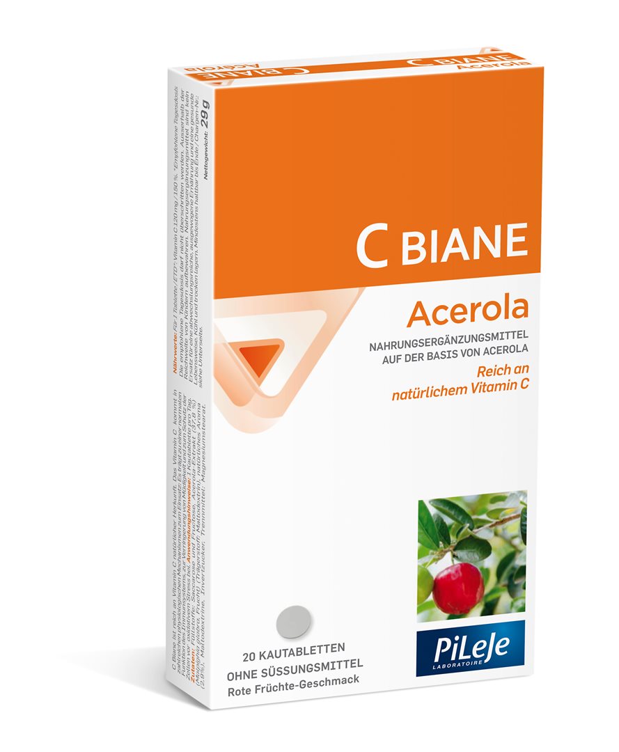C Biane Acérola 1000mg Vitamine C Booster Immunité | 20 comprimés