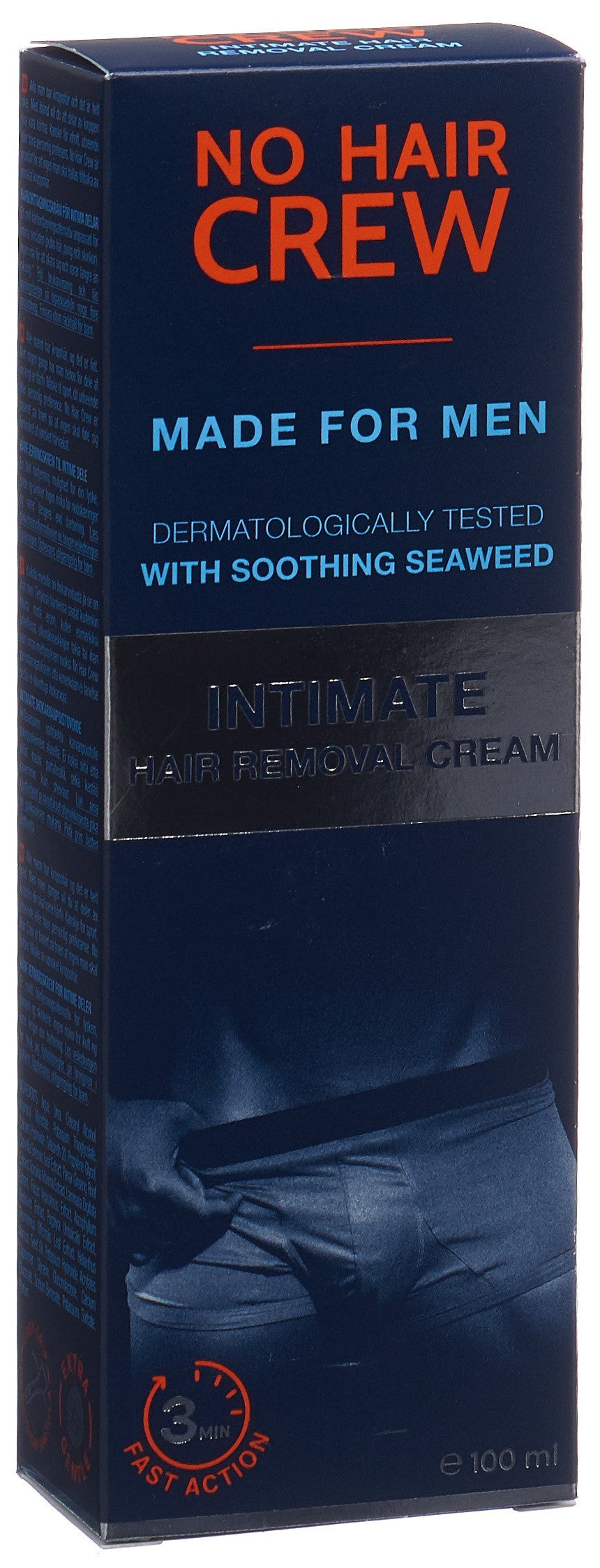 NO HAIR CREW Crème Épilation Intime Homme Douceur &amp; Efficacité | 100 ml