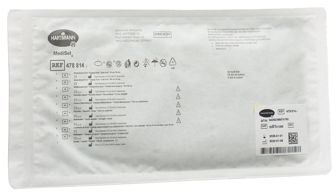 MEDISET Set de Suture Stérile pour Soins Professionnels | Kit Complet