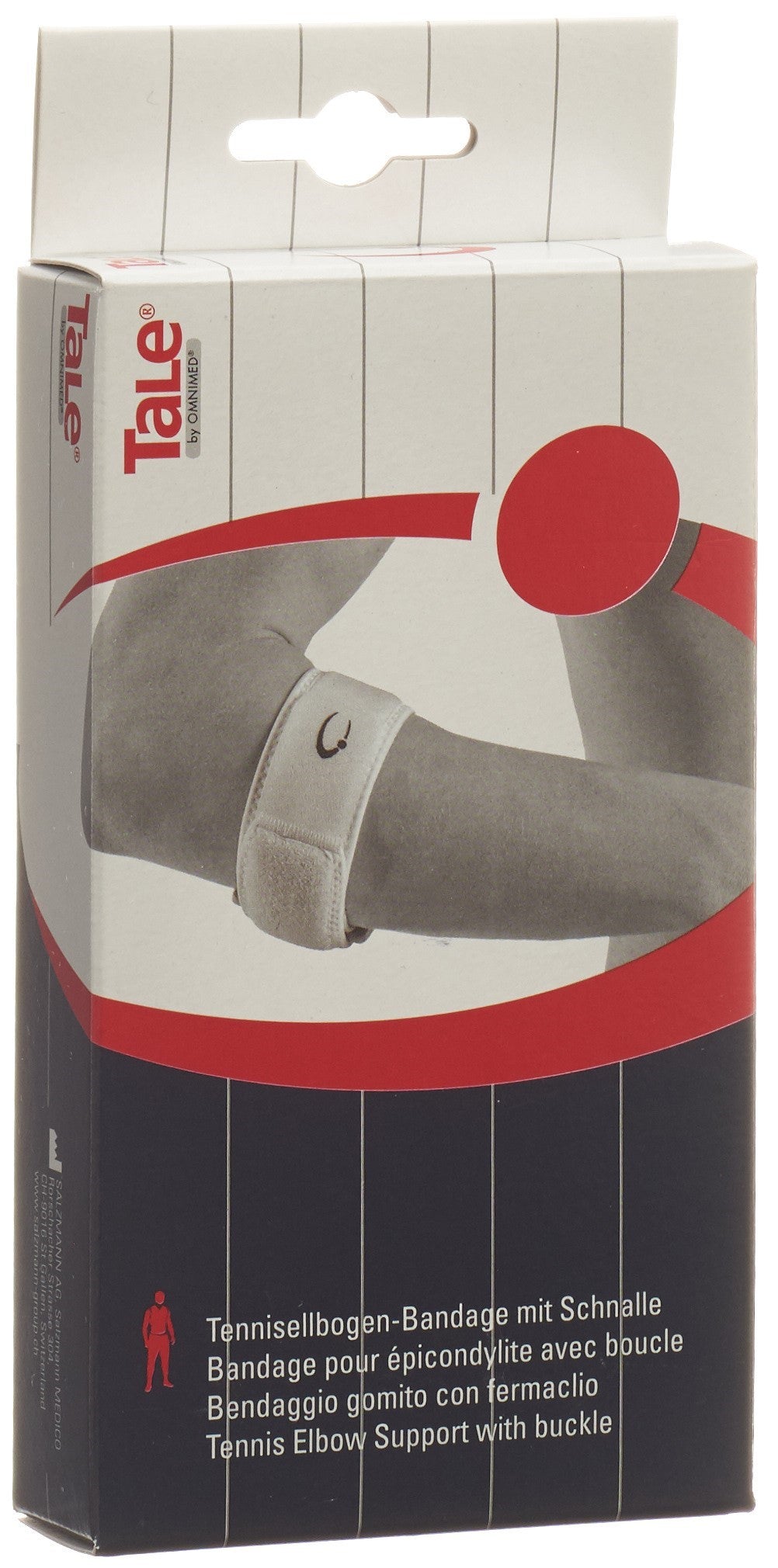 TALE Orthèse Épicondylite 5 cm avec Boucle - Soulagement Douleur Tennis Elbow | Blanc